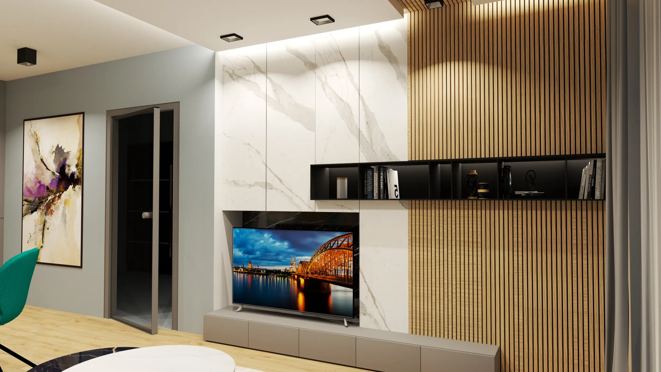 ЕДНОСТАЕН АПАРТАМЕНТ СЪС СЪВРЕМЕНЕН ДИЗАЙН - Image 2